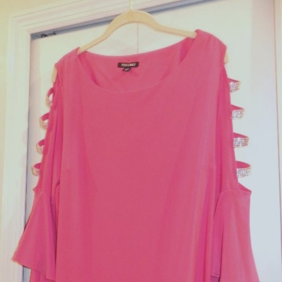 Roz & Ali Tops - ROZ & ALI BLOUSE EVENING WEAR PLUS SIZE